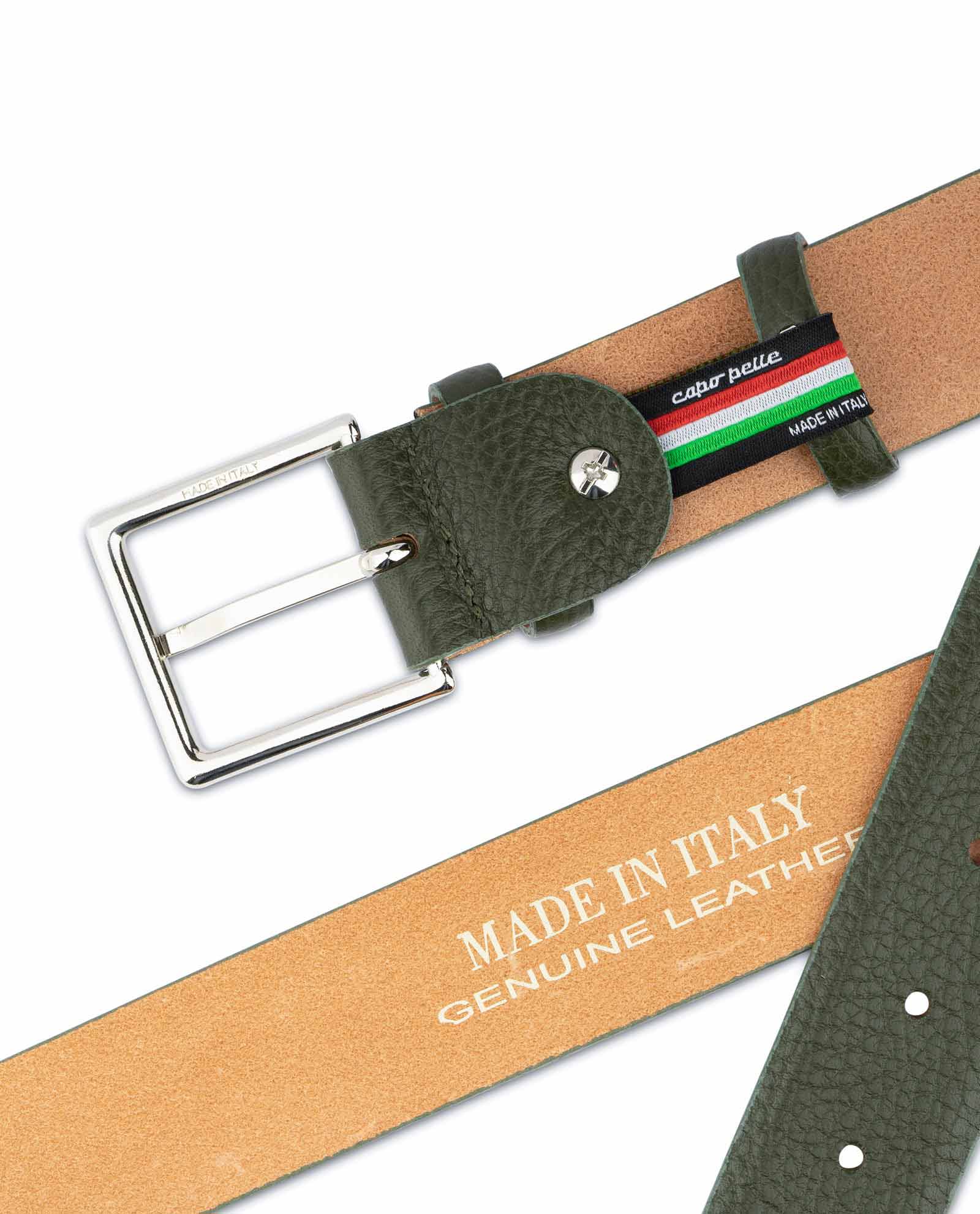 Fashion Mens Leather Belt, Mens Belts Green