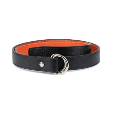 Orange Double Loop Belt 1