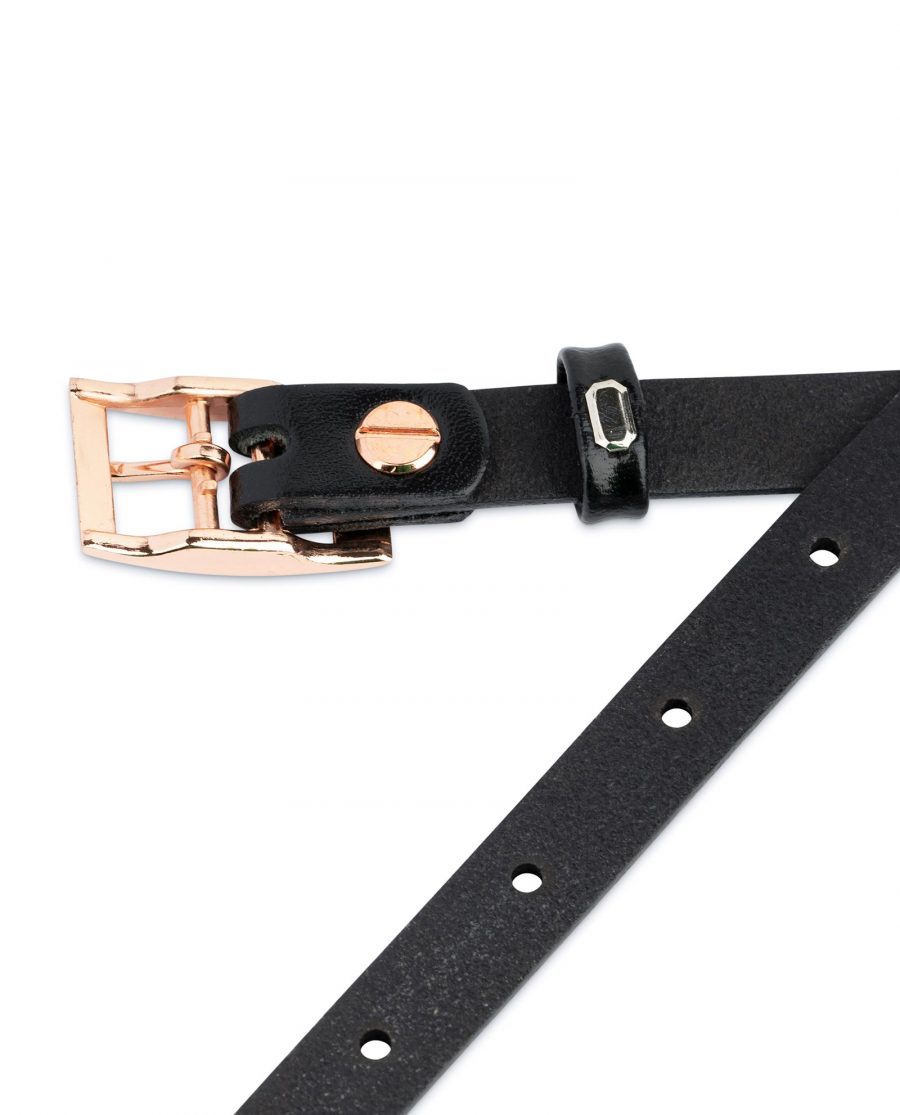 Belt With Rose Gold Buckle 15 mm 4