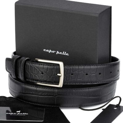 Birthday Gift For Boss Crocodile Embossed Belt
