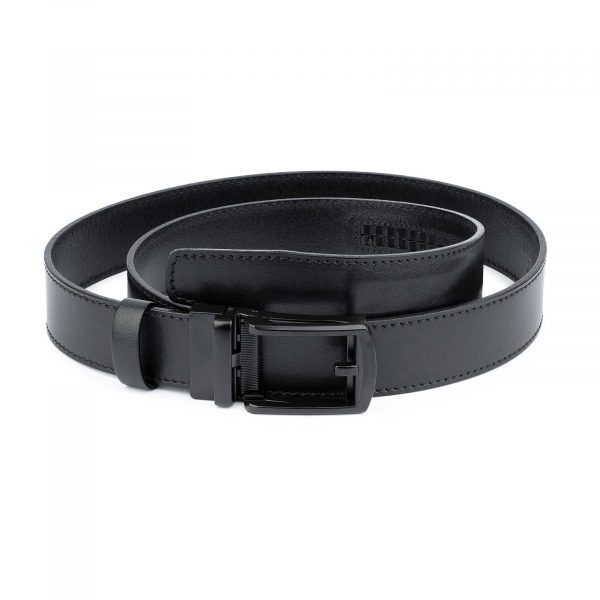 Comfort Click Leather Belt Black Buckle 1