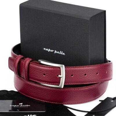 Great Gift Ideas For Men Burgundy Leather Belt