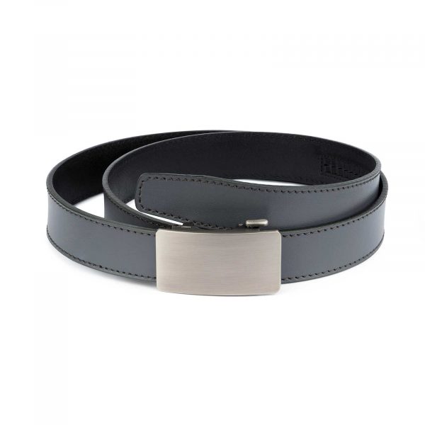 Mens Grey Comfort Click Belt 1