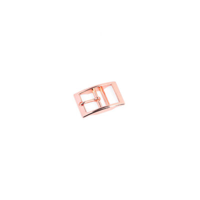 Rose Gold Center Bar Belt Buckle Dog Collars 10 mm