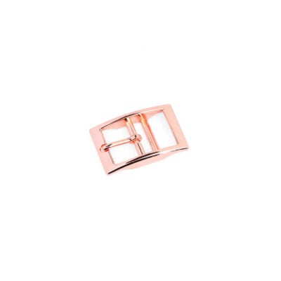 Rose Gold Center Bar Belt Buckle Dog Collars 13 mm