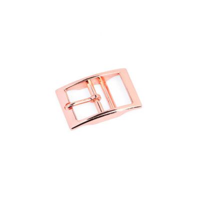 Rose Gold Center Bar Belt Buckle Dog Collars 16 mm
