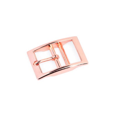 Rose Gold Center Bar Belt Buckle Dog Collars 20 mm