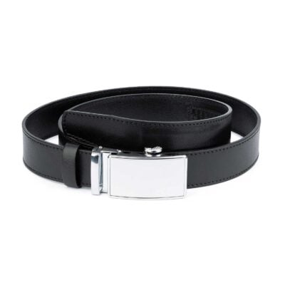 White Buckle Belt Without Holes 1