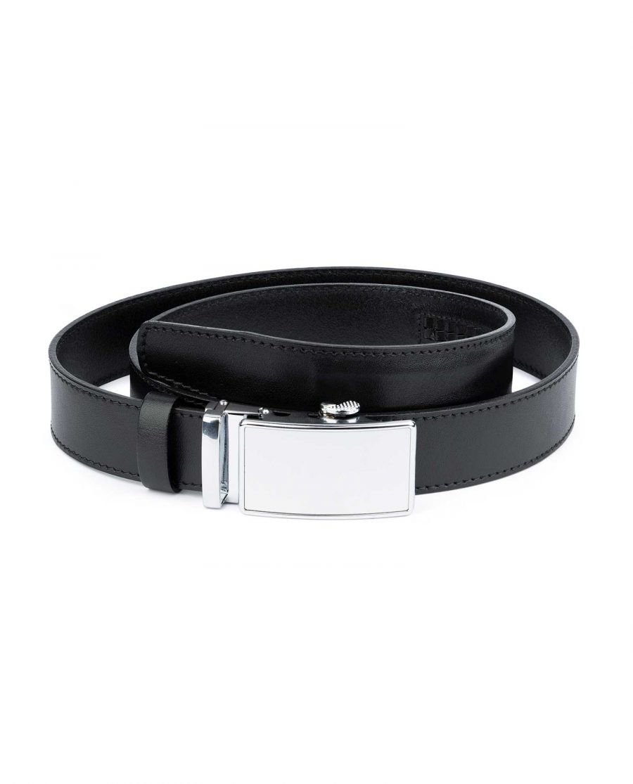 White Buckle Belt Without Holes 1