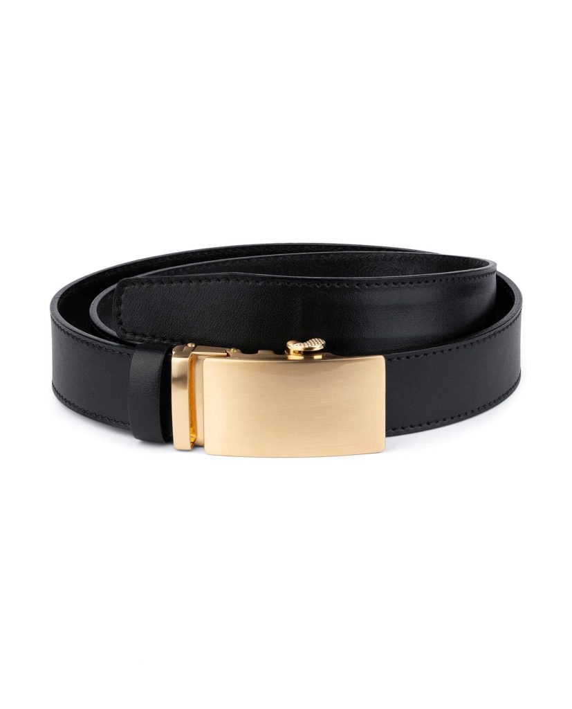 Buy Automatic Gold Buckle Black Belt