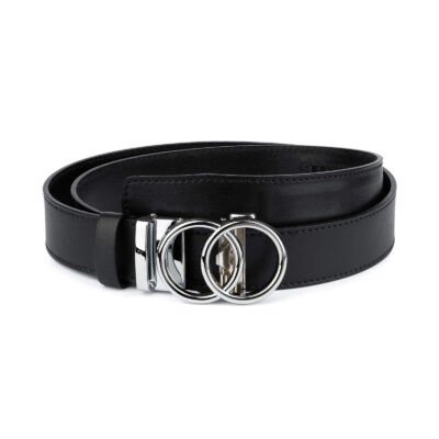 Black Double Circle Belt Automatic Buckle 1