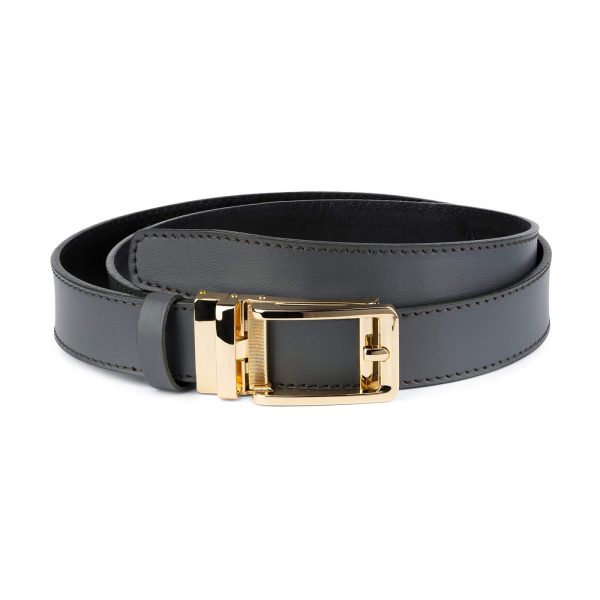 Gray Automatic Golden Buckle Belt 1