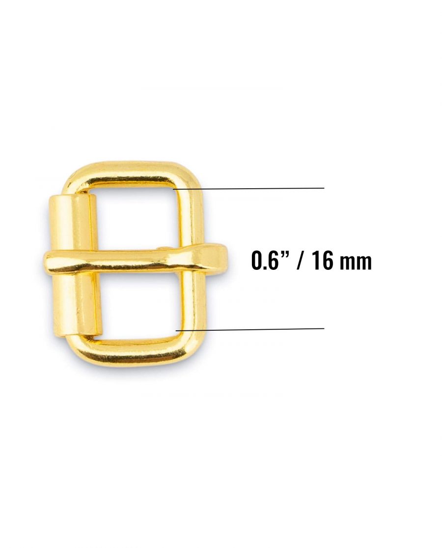 Buy Roller Brass Belt Buckle 16 Mm | LeatherBeltsOnline.com