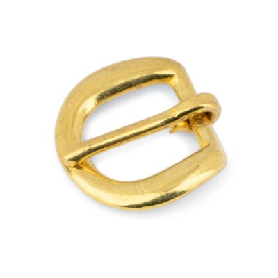 Rounded Corner Small Brass Belt Buckle 15 mm 1