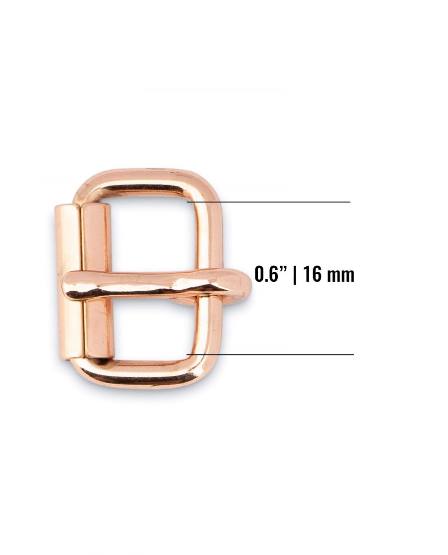 Small Rose Gold Roller Buckle 16 Mm Size