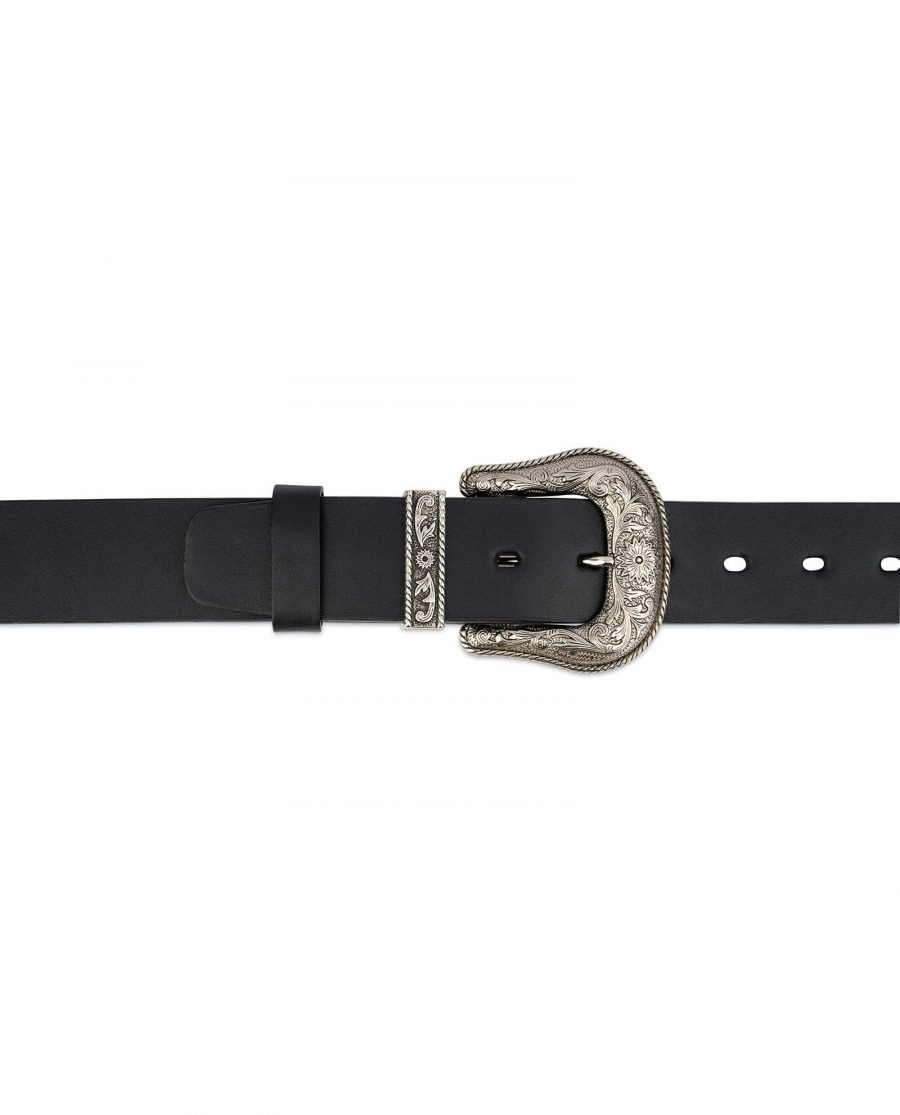 Western Full Grain Leather Belt Wide Thick 2