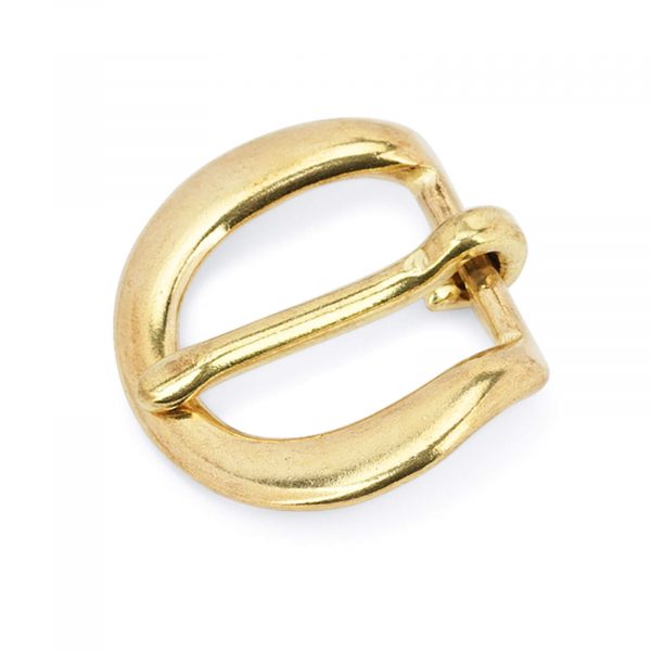 Rounded corner brass belt buckle 20 mm BROV20GDPT 1