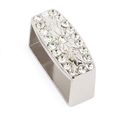 Western belt buckle loop with rhinestones LONI35RHIN 1