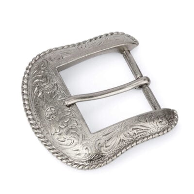 silver western belt buckle WESI35FLOW 1