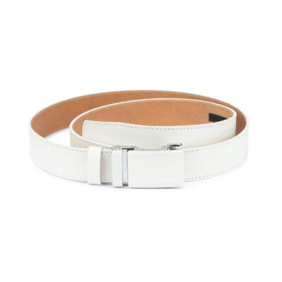 Automatic white buckle belt without holes RTWH35WTBC 1