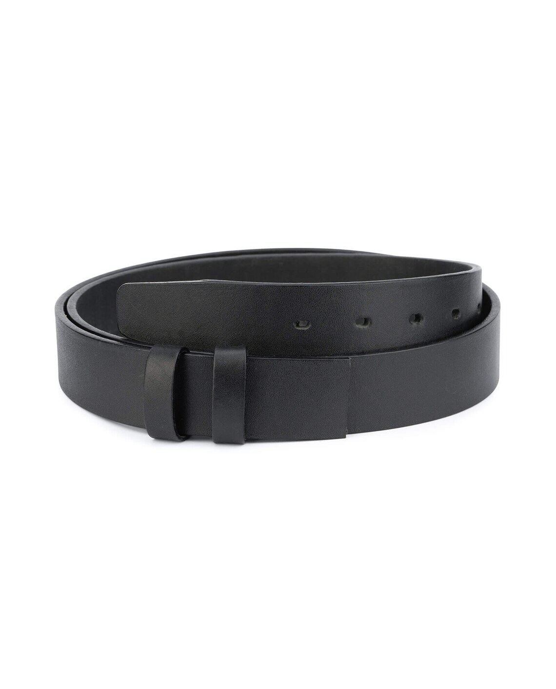 Buy Black Full Grain Leather Belt Strap | 35 Mm Replacement | Capo Pelle