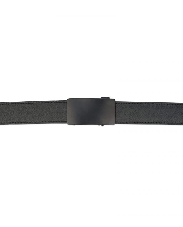 Buy Black Leather Comfort Click Belt | Blank Buckle | LeatherBeltsOnline