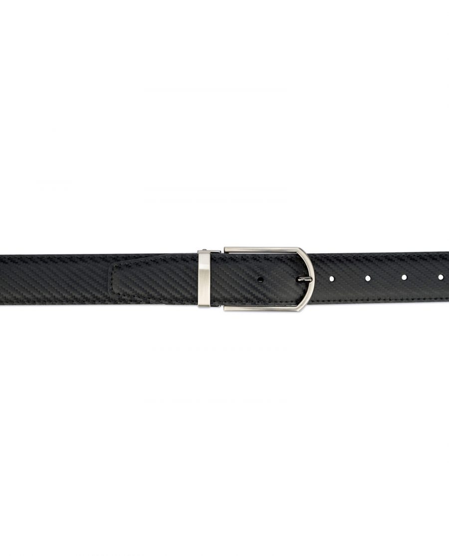 Carbon fiber Leather Belt For Men 35 mm 3