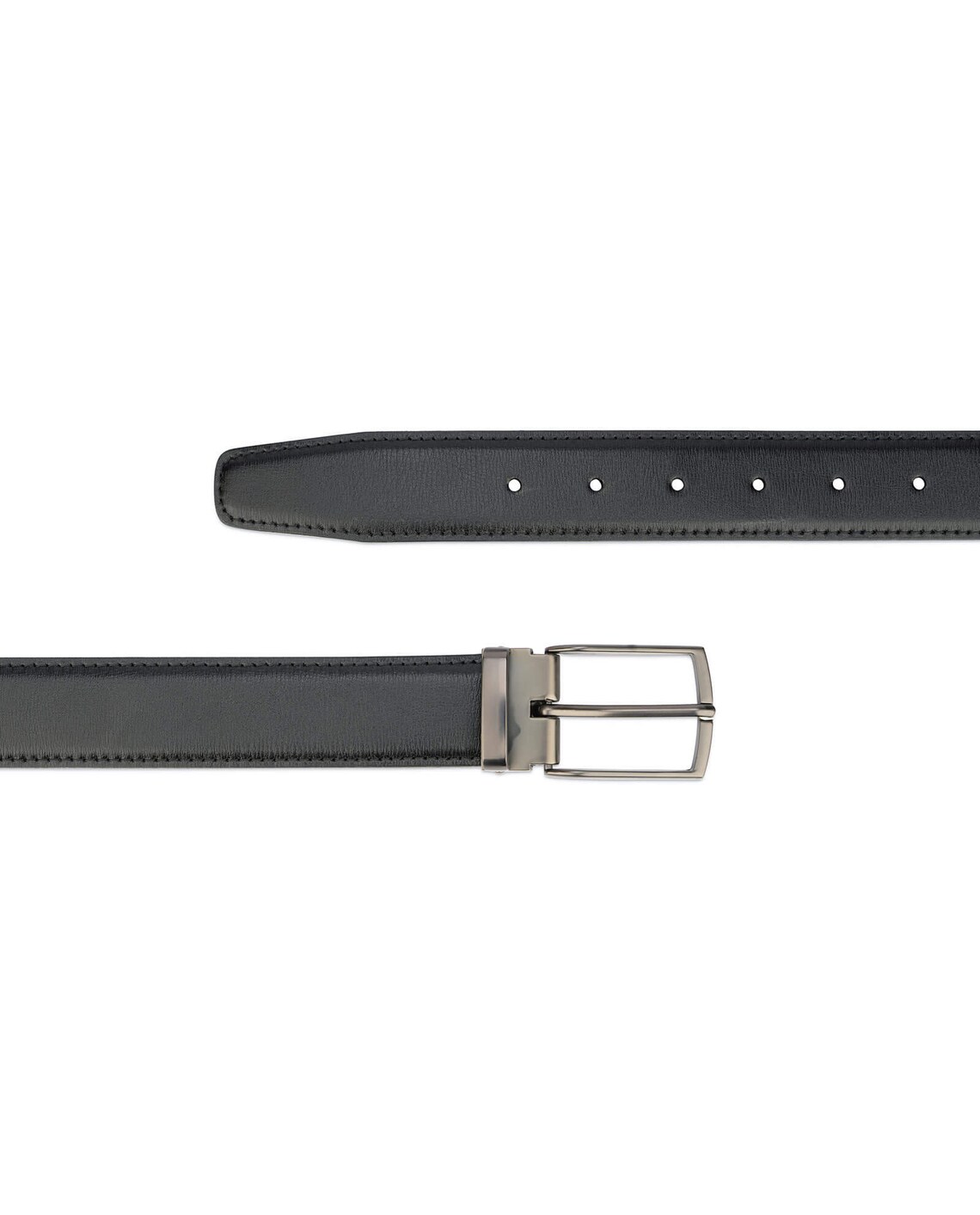 Buy Mens Belt Black Leather | Classic Black Buckle 35 mm | Capo Pelle