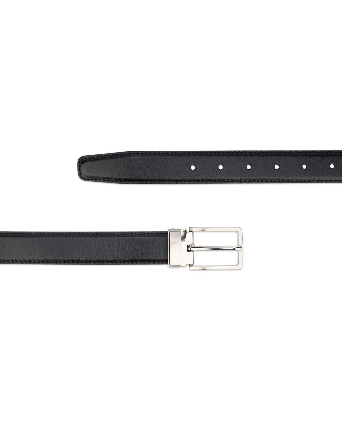 Buy Mens Black Dress Belt | 3.0 cm Classic Buckle | Capo Pelle