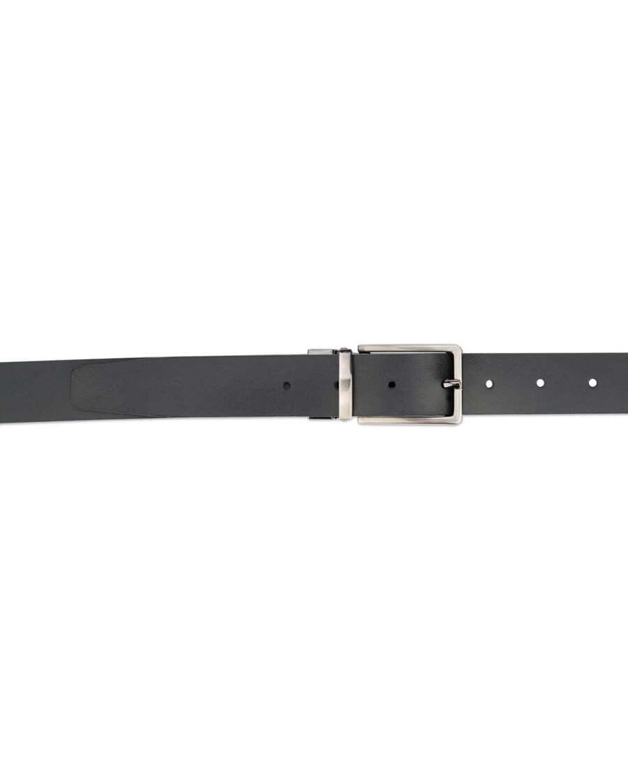 Mens Leather Reversible Belt Black Brown 30 mm 2