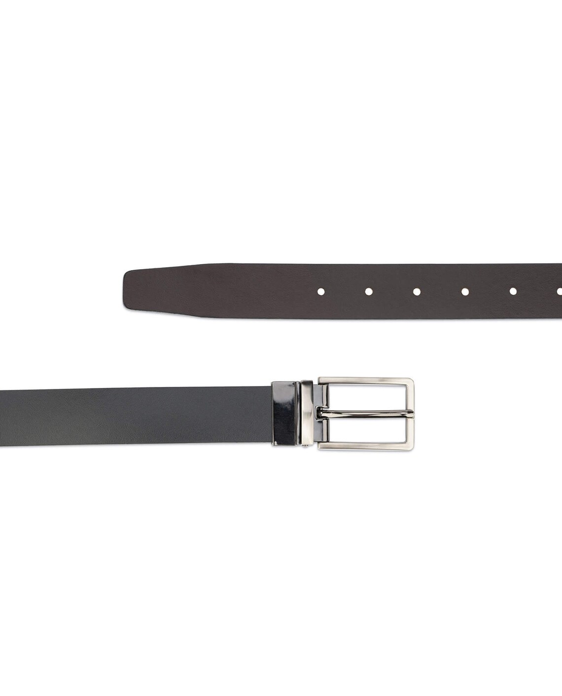 Buy Mens Leather Reversible Belt | Black Brown 30 mm | Capo Pelle