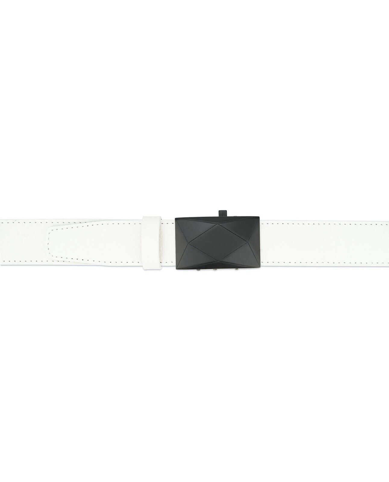 Capo Pelle Men's Leather Belt with No Holes