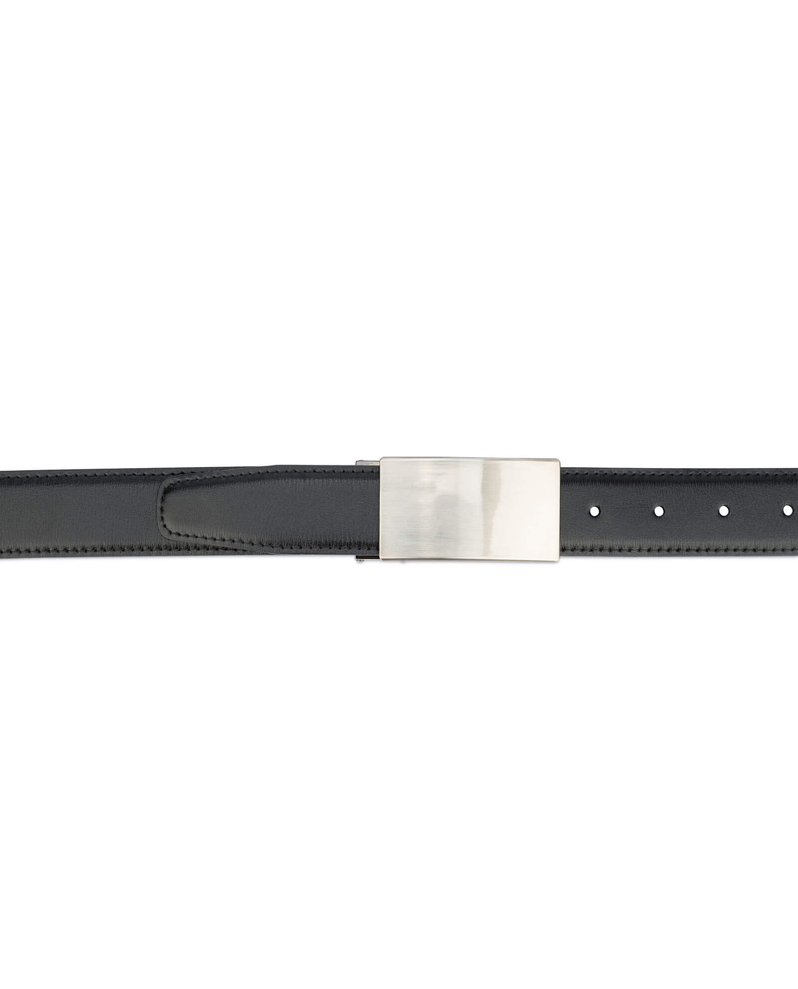 Buy Mens Black Leather Belt | Buckle Blanks 35 mm | Capo Pelle