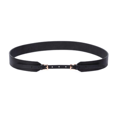 Rose gold double buckle belt for women DBBL40ROGD 1