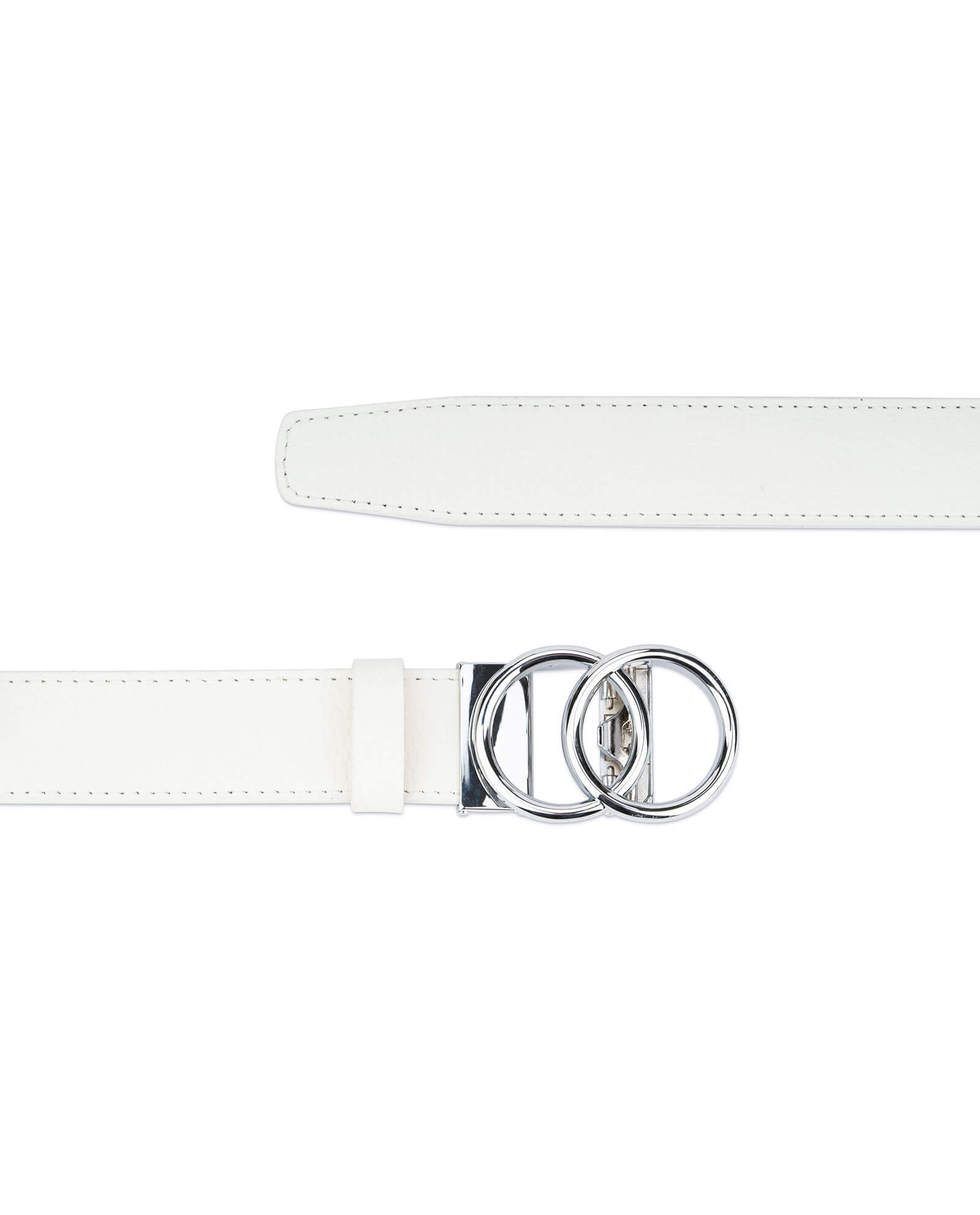 Buy Womens Ratchet Belt With Double Circle Buckle | LeatherBeltsOnline