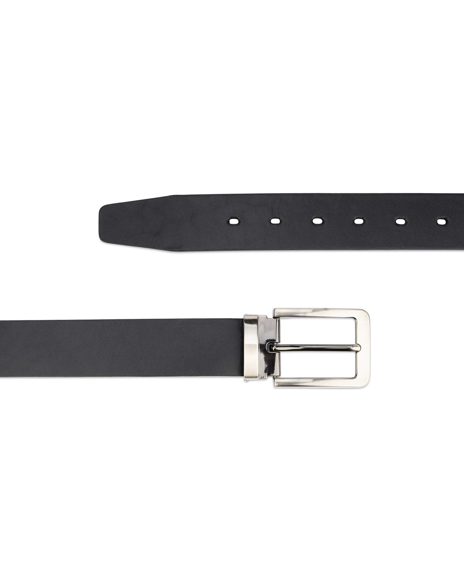 Buy Black Full Grain Leather Belt For Men 3.5 cm | LeatherBeltsOnline