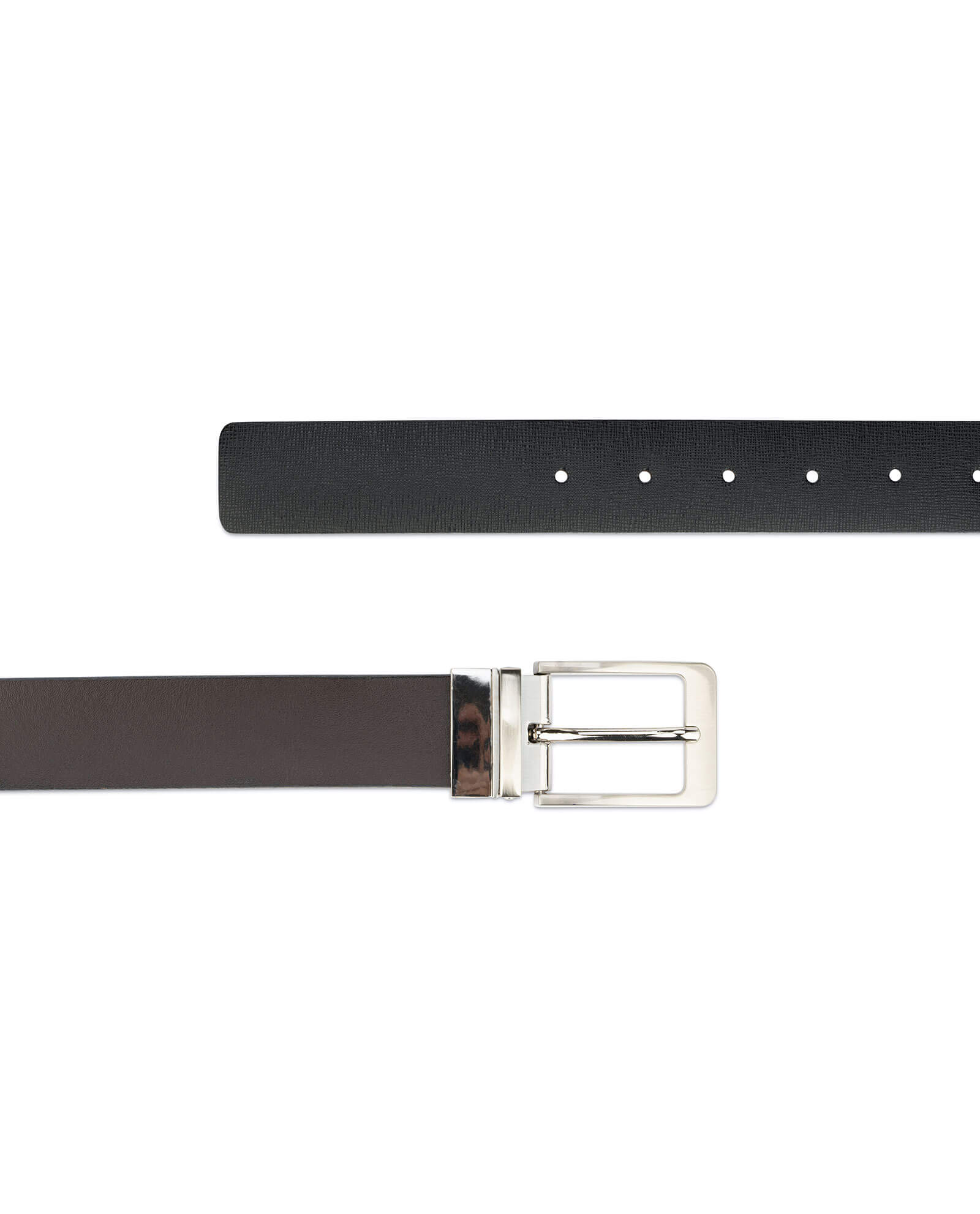 Buy Men's Belt Reversible | Saffiano Leather 3.5 cm | Capo Pelle