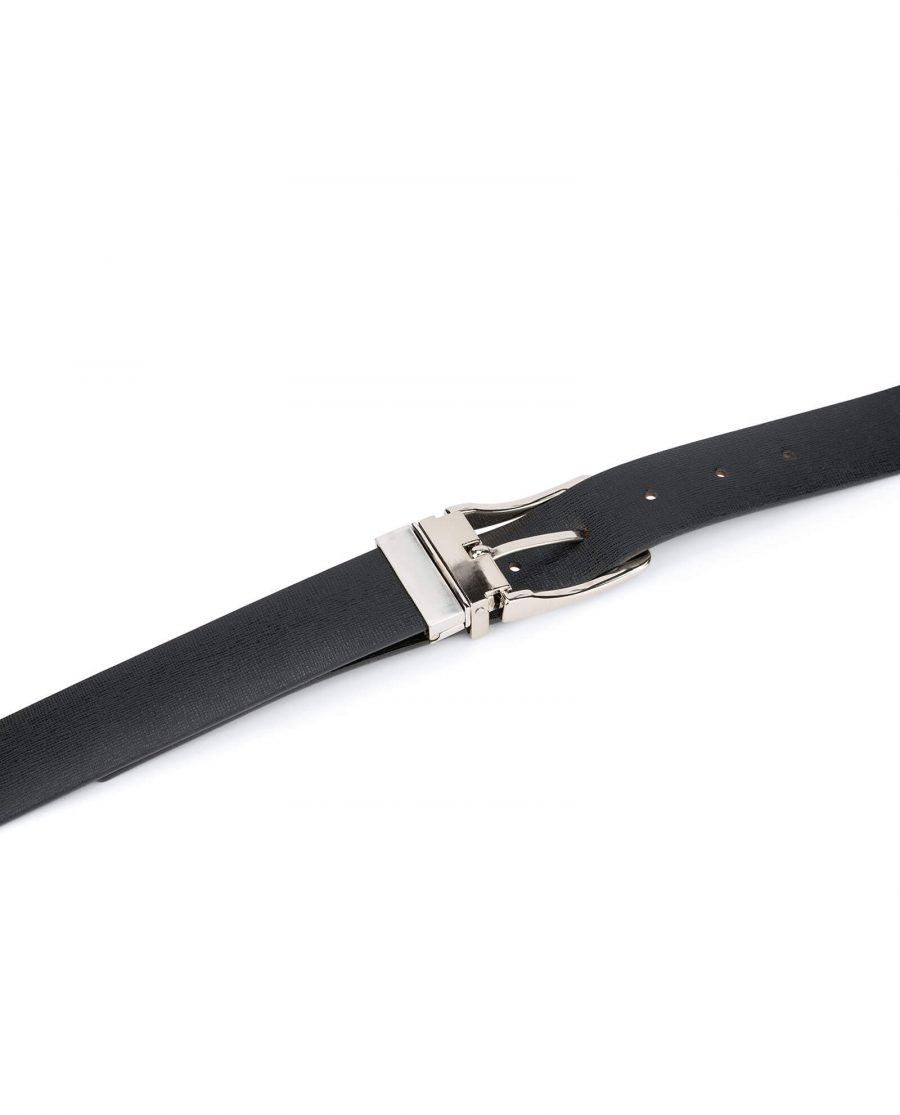 mens belt reversible saffiano leather 3 5 cm 8