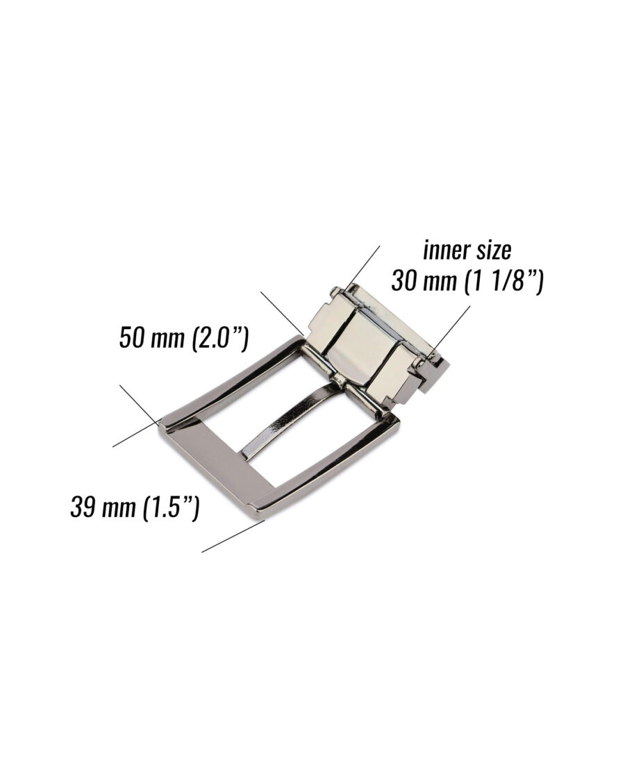 replaceable belt buckle for men 30 mm nickel silver NISI35ARPL 6 size Leather Belts Online