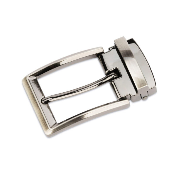 square belt buckle for mens belts 35 mm dark silver SQGR35ARME 1 Leather Belts Online