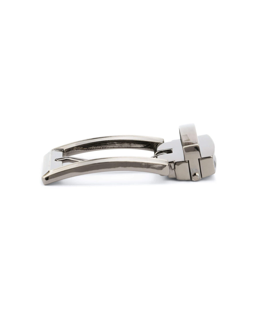 square belt buckle for mens belts 35 mm dark silver SQGR35ARME 2 Leather Belts Online