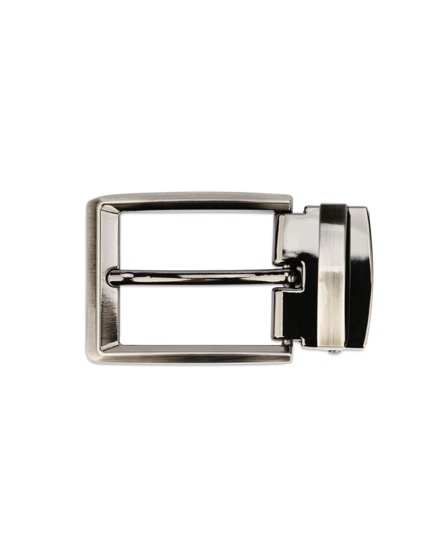 square belt buckle for mens belts 35 mm dark silver SQGR35ARME 3 Leather Belts Online