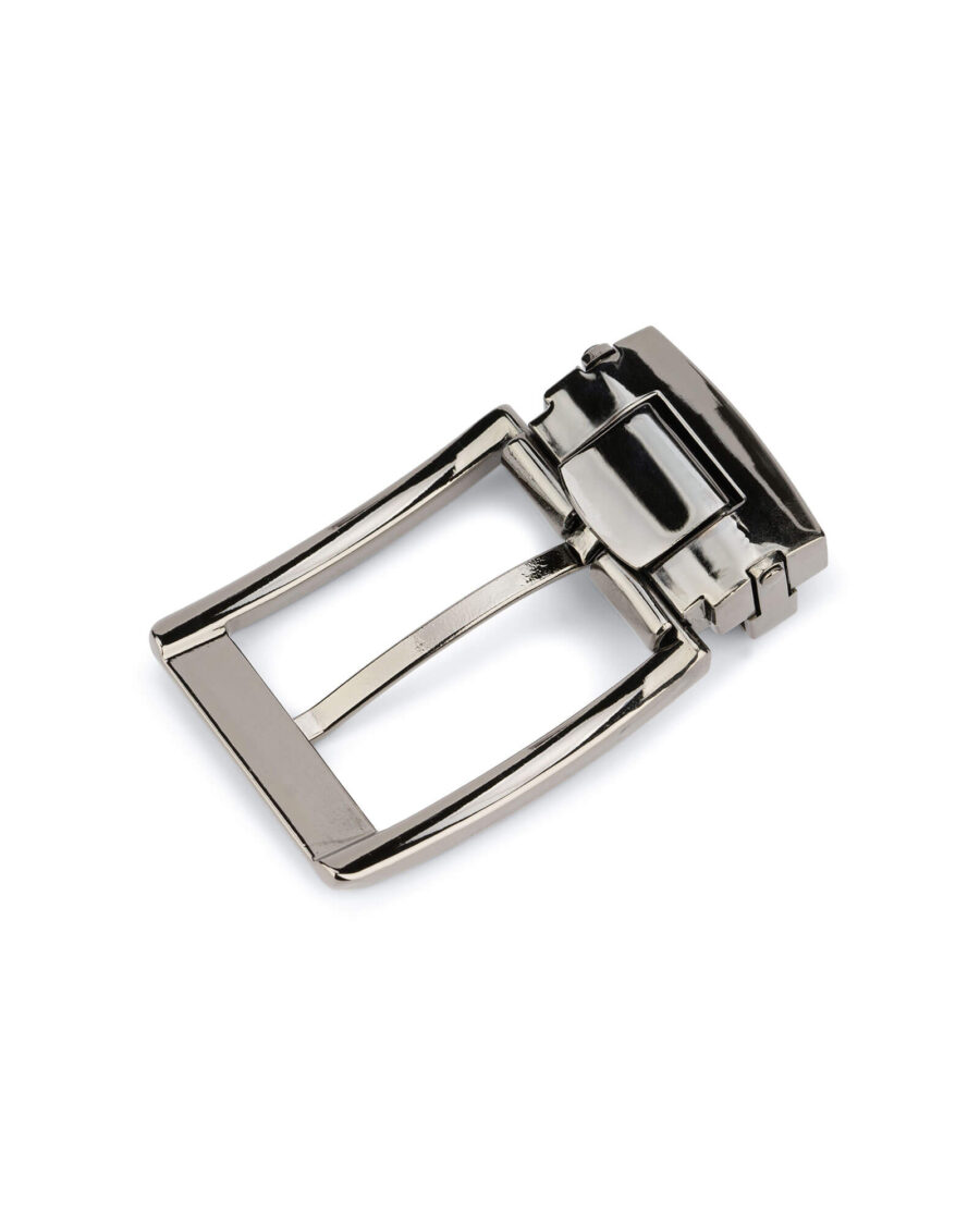 square belt buckle for mens belts 35 mm dark silver SQGR35ARME 4 Leather Belts Online