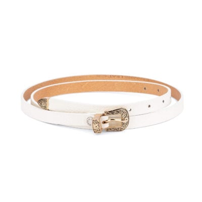 white western belt with gold buckle 15 mm WEDO15RSGD 1