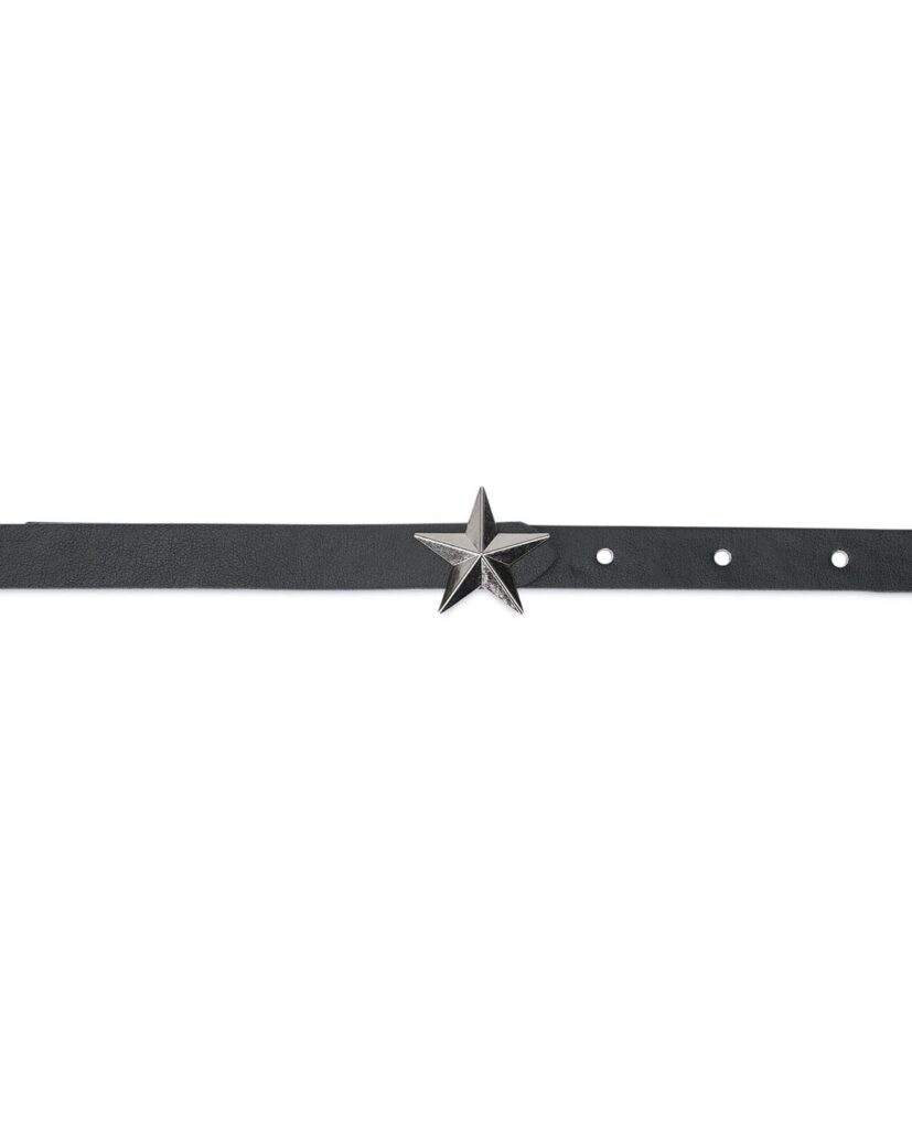 Babyhug Belts with Red Star Free Size Unisex - Black