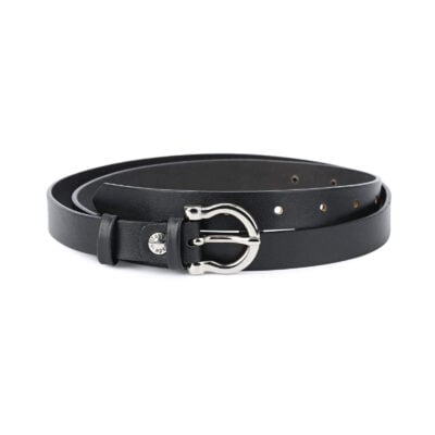 Black Leather Belt For Children 1
