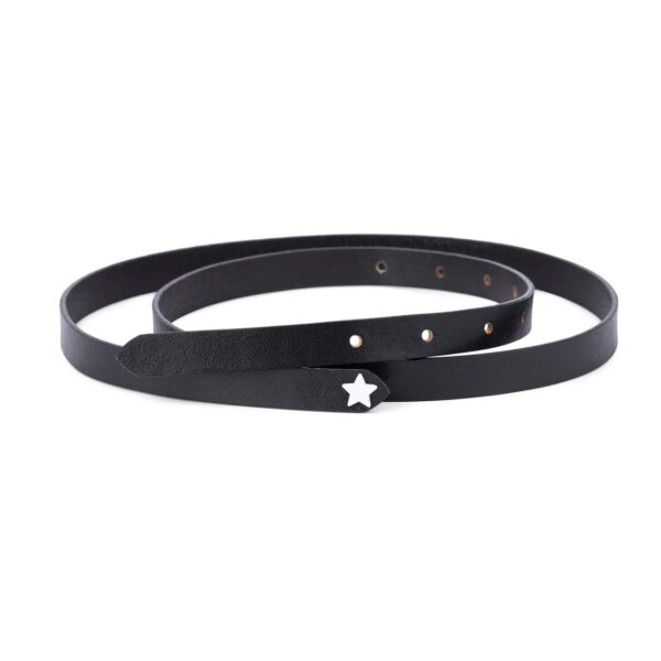 Boys Belts With White Star Buckle 1