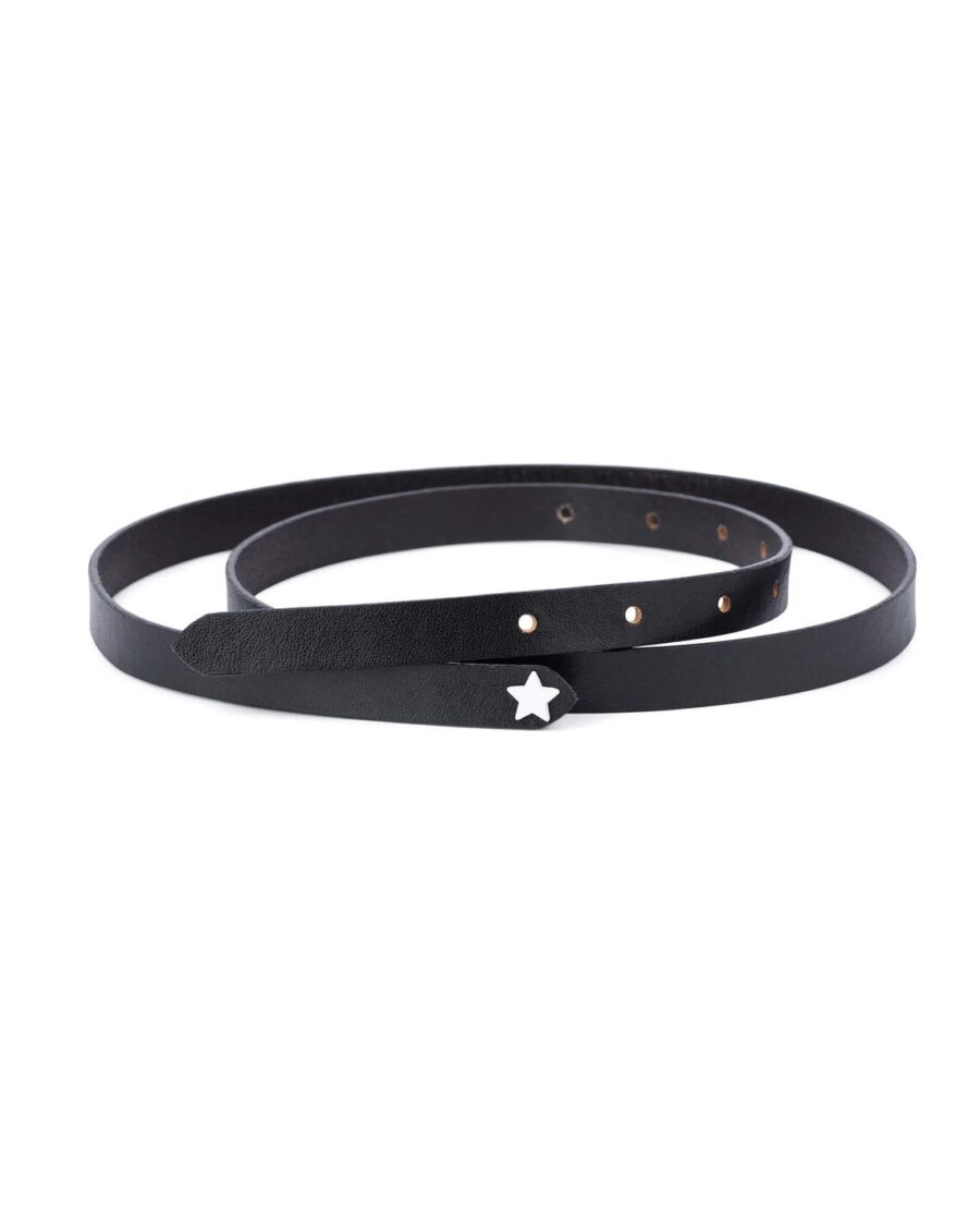 Boys Belts With White Star Buckle 1