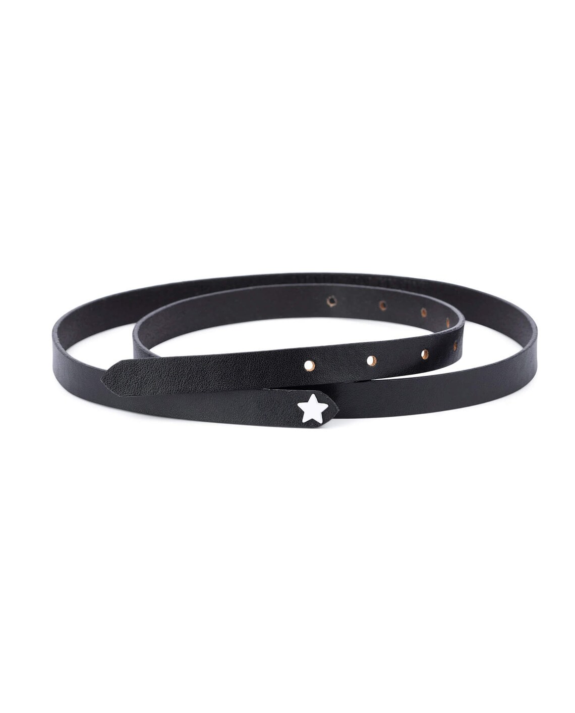 Buy Boys Belts With White Star Buckle | LeatherBeltsOnline