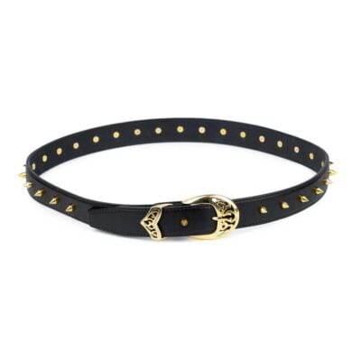 Gold Spiked Belt For Women1